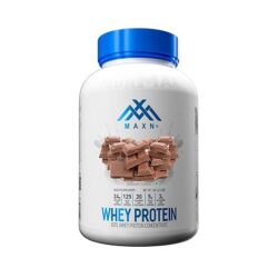 maxn whey protein concentrate/isolate flavoured powder for muscle growth (chocolate, 1 kg)