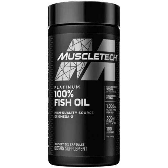 muscletech platinum100% fish oil, 100 softgels