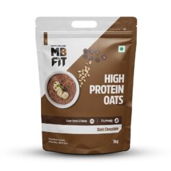muscleblaze high protein oats, 2 kg, dark chocolate