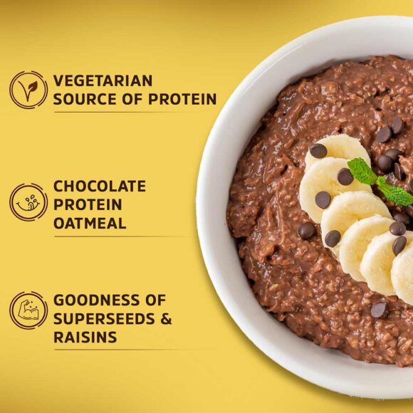 muscleblaze high protein oats, 2 kg, dark chocolate